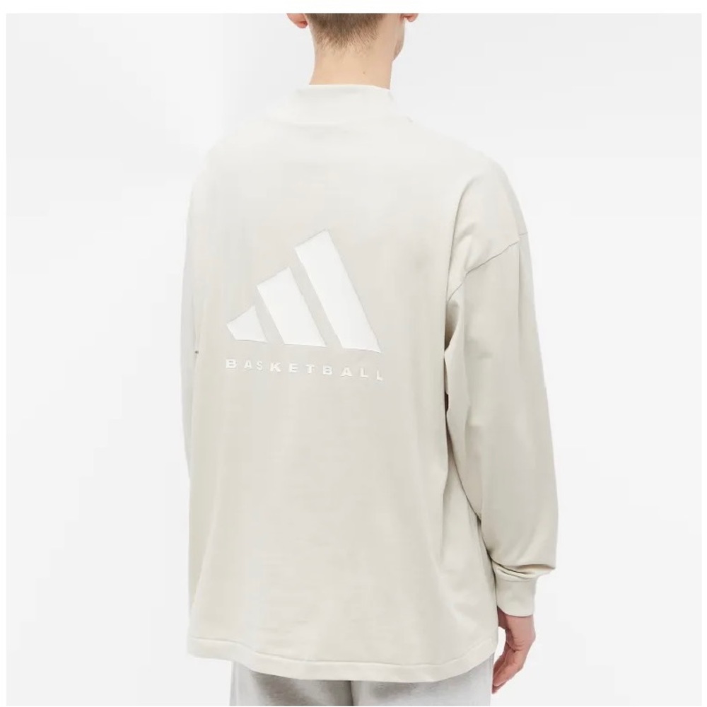 Adidas Basketball One long sleeve t-shirt in alumina